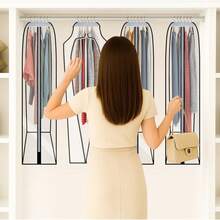 Shoze 4 Pack Garment Bags With Zip, For Wardrobe, Suit Bags - 40in - View 7