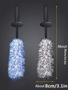 Auto Wasch Super Bürste Plüsch Premium Rad Bürste Rutschfester Griff Einfach zu reinigende Felgen, Speichen, Radkästen Auto Zubehör