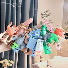 1pc Y2K Italian Brainrot Weird Creature Keychain, Abstract Animal Pendant, Novelty For Students, Bag Accessory Halloween Accessories Teachers Day Christmas Gift Ideas Bag Accessories Lanyards With Id Holder Car Accessories Bag Charms
