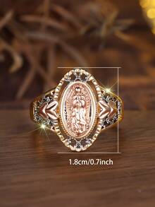 1pc Exquisite Square Cut Black Stone Simple Women's Ring Daily Collocation - ring - View 9