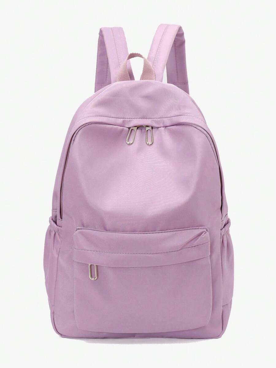 Casual Versatile Minimalist Backpack For Women - Purple - View 1