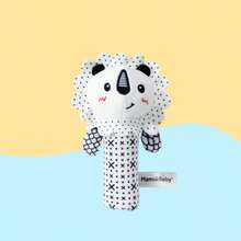 Black & White Baby Rattle Toys, Newborn 0-6 Months Sensory Training Toys, Multi-Animal Shaped With Sound Maker, Teether Grip Training Early Educational Toys