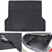 FlexTough Performance All Weather Rubber Car Floor Mats - 3 Piece Floor Mats Automotive Liners Truck SUV, Heavy - Duty Waterproof Black - 黑色+可修剪,適合大多數車輛 - 查看 9