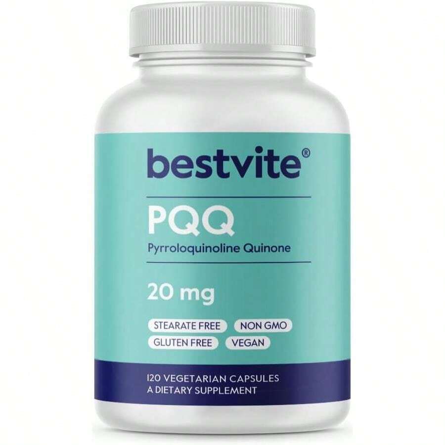 BESTVITE PQQ 20mg (Pyrroloquinoline Quinone) (120 Vegetarian Capsules) - No Stearates - Vegan - Non GMO - Gluten Free - 白色的 - 查看 1