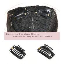 1pc,Bangs Hair Clip French Clip In Thick Natural Synthetic Wigs Full Bangs Straight Fringe With Temples For Women Girls Blonde Hair Accessories 6inch, Claw Clips, Hair Claws, Clips For Hair, Hair Slide, Hair Barrettes