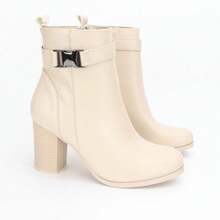 Shoes > Women's Shoes > Women's Fashion Boots > Women's Ankle Boots And Booties - Beige - View 1