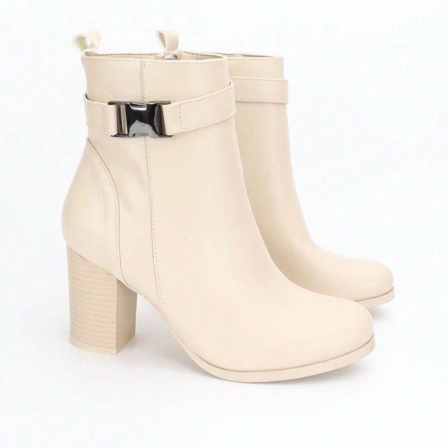 Shoes > Women's Shoes > Women's Fashion Boots > Women's Ankle Boots And Booties - Beige - View 1