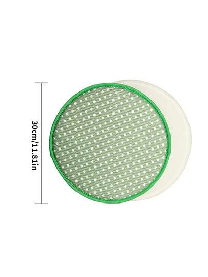 1pc Portable Outdoor Picnic Mat - Polka Dot Round Thick Sponge Camping Pad, Suitable For Park And Outing; Waterproof And Dirt-Resistant; Home Cushion, Bohemian Polka Dot Pattern; Tatami Mat Cushion