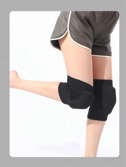 男女通用防滑护膝，轻质透气弹性舒适尼龙针织四向拉伸，适合跑步骑行运动，秋冬季保暖