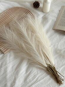 10 piezas de juncos artificiales para decoración, arreglo floral para decoración del hogar, sala de estar, decoración de bodas, flores artificiales, decoración otoñal para el hogar