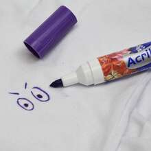 Caneta Para Tecido Acrilex Acrilpen - CORES UNIDADE - Violeta - Visão 2