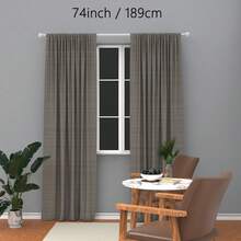 0.748 Inch Spiral Splice Curtain Rod/Roman Rod, Metal Iron Material, Adjustable Segment Count. Length: 31 Inches To 147 Inches, Fits 28 Inch To 144 Inch Windows. Can Be Used As: Blackout Curtain Rod/Sun Shade Rod/Sheer Curtain Rod. Wall-Mounted And Hanging Installation, Sturdy And Durable. Available In White, Black, Gold, Silver. Classic Decorative Finials, Perfect For Bedroom, Kitchen, Living Room, Dining Room, Bathroom, Office, Dorm And Rental Apartment. - Multicolor - View 30