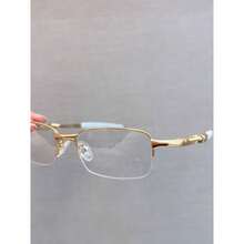 Óculos Armação de Descanso Metal Mola Sem Grau Lupa Descanso Mola - Multicolorido - Visão 7