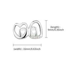 1pc Double Hip Hop Mouth Grillz Teeth Halloween Party Tooth Gap Jewelry For Stage Perfomance Accessory