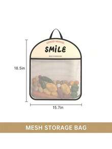 1pc Hanging Mesh Storage Bag, Polyester Breathable, Washable Laundry Organizer Bag, Wall-Mounted Underwear & Socks Organizer, Sorting Bag, Laundry Bag, Bathroom Storage Bag, Bedroom Home Decor Kitchen Items Kitchen Accessories Kitchen Kitchen Tools - Multicolor - View 7