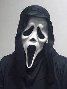 Scary Funny Screaming Face Mask Scary Headgear Adult PROM Props Latex Play Props, Holiday Dress-Up Props(Latex Material) Halloween