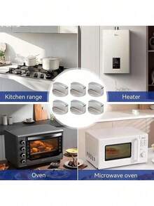 3 Packs 8mm Stove Knobs Replacement, Zinc Alloy Cookware Control Switches, Metal Buttons, Suitable For Stove, Gas Stove, Microwave (45° Switch), Easy Direct Replacement, No Tools Needed