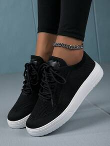 2025 New Lace-Up Mesh Sneakers, Slip-On Work Shoes, Super Lightweight Breathable Casual Walking Shoes For Autumn/Winter