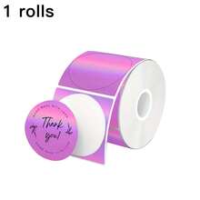 50*50mm Round Holographic Thermal Label Stickers, Shiny Self-Adhesive Label Paper, Printable/Name/Price Tags/DIY Custom Logo, Compatible With P50/M110 M221 Label Printers