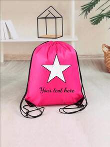 Personalized Nylon Drawstring Pocket With Name, Text Or Logo, Custom Backpack For Event Planners. A Bag Suitable Men And Women Daily Use, Going Out, Exercising, Traveling, Shopping, At The Beach. Perfect Christmas, Thanksgiving, Back To School, Workplace, Work, Commute, Parties, Gatherings. An Ideal Gift Women. The Perfect Christmas Moms, Teachers Daughters.Personalized Daughters. - Multicolor - View 12