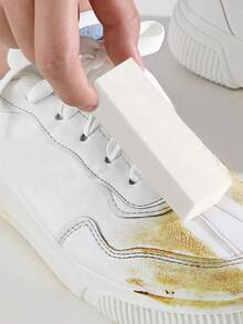 3 Piezas Kit de Limpieza de Zapatillas Blancas - Espuma de Limpieza, Cepillo y Paño. Juego de Limpiador de Zapatillas sin Agua para Zapatos Blancos, Ante, Botas, Lona, PU, Tela y talla grande - Multicolor - Ver 15