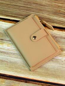 Ultra-Slim Compact Wallet With 6 Card Slots And Snap Closure Stylish, Slimline And Lightweight Portable Wallet ID Card Holder With Coin Pocket Birthday Gift, Anniversary Present, Valentine's Day Gift For Ladies, Young Women, Teenagers, Students Backpack Essentials, Study Supplies, Dormitory Items Back-To-School Gift, Gift Bag Card Holder, Wallet, Business Card Case, Credit Card Holder Women's Wallet, Mini Wallet, Clutch Bag, Card Holder