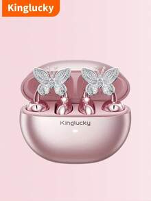 Kinglucky Clip-On Earbuds, Open-Fit Wireless Bluetooth 5.4 Headphones With Microphone, 50-Hour Battery Life, Noise Cancelling, Waterproof, Sports Earbuds, Comfortable For Workout, Compatible With IOS And Android Phones, Gaming Headset With Speaker And Microphone, Holiday Gift, Valentine's Day Gift, Christmas Gift, Essential For Autumn/Winter Vacation, Must-Have For Camping And Travel, Travel Accessories, Camping Supplies - 晶蝶 - 查看 15