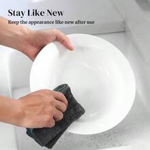 Soup And Pasta Bowls Set Of 4, White Porcelain Wide Rim Salad Plates, 20 Ounces, Microwave Dishwasher