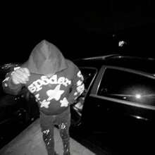 Hip Hop Spider Hoodies Set Y2k Hoodie Tracksuit Pullover Sweatshirt For Women Men Matching Hoodies Street Suit Two-Piece Set All Over Print Animal Cut & Sew Casual Cute Drawstring Conjunto Para Mujer - 黑與白 - 查看 7