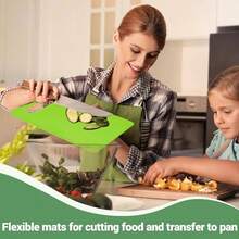 Plastic Cutting Board Set, 3 Pack Small Chopping Boards Kitchen, BPA - Dishwasher , Color Coded Boards Pads Meat Vegetable Fruit, Easy Grip Handle, Non - Slip, Space Saving - 3 - 查看 2