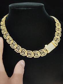 1 chiếc vòng cổ Hip Hop Unisex, vòng cổ phong cách Punk Retro cổ điển, thích hợp cho tiệc tùng hoặc đeo hàng ngày, quà tặng cho ngày lễ tình nhân - Bạc - Xem 9