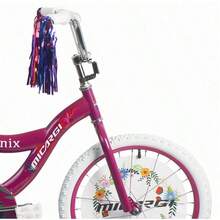 20 Girls BMX Bike - SType, Coaster Brake, Chrome Rims, White Tires, Purple