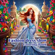 A Fashion Dress Coloring Book Designed For Adults And Teens. The Fashionable Dresses And Vibrant Floral Patterns In The Book Are Rich In Color And Exquisitely Beautiful. This Book Is A Lovely, Comfortable Daily Relaxation Activity That Helps Relieve Stress, And Also Makes A Perfect Holiday Gift. The Elegant Fashion Style And Detailed Illustrations Will Take You Into A World Filled With Art And Serenity. - Single Piece - View 2
