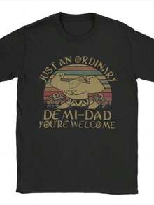 Funny Moanas Maui Stronge T Shirts Men Cotton Vintage T-Shirt Crew Neck Just An Ordinary Demi Dad Tees Short SLeesve Clothing Gift - màu đen - Xem 1