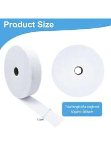 半包涤纶果冻卷地毯棉，针刺工艺，适合绗缝、缝纫和 DIY 工艺品 - 白色 - 查看 8