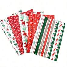20/30pcs Christmas Gift Wrapping Paper, Party Decoration Art Paper, Suitable For Gift Packaging, Bouquet Packaging, Art Crafts, DIY, Packaging Bags, Friends' Gifts, Festive Holiday Packaging, Christmas Tree & Reindeer Design, 5 Colors To Choose From