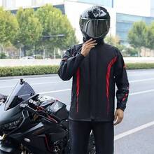 Impermeable Motociclista Reflejante con Capucha, Alta Calidad Chubasquero  Reflectante para Mujer y Hombre, Conjunto de Impermeables para Moto con Cubrezapatos - Grande + Rojo - Ver 7