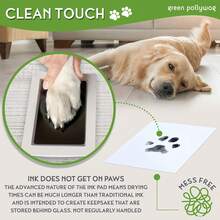 1-Piece  Pet Paw/Nose Print Kit - Paw Print Stamp Set For Dogs & Cats | Pet Hand/Foot Print Ink Pad | DIY Pet Souvenir For Photo Albums | Dog & Cat Paw Print Keepsake Kit