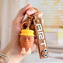 1pc Y2K Italian Brainrot Weird Creature Keychain, Abstract Animal Pendant, Novelty For Students, Bag Accessory Halloween Accessories Teachers Day Christmas Gift Ideas Bag Accessories Lanyards With Id Holder Car Accessories Bag Charms