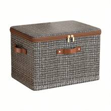 Foldable Portable Storage Box, Dust-Proof Clothes And Quilt Organizer, Spring-Loaded Home Storage Container - Convenient And Space-Saving, Suitable For Bedding, Fabrics, Spring Clothing And Quilt Storage, Outdoor Yard Storage, Back To School Season - Grey - View 7