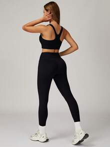 MASKERT Women'S Yoga Fitness Casual Drawstring Slim-Fit Sports Long Pants For Running, High-Waisted, Quick-Drying, Hip-Lifting Yoga Pants Tights