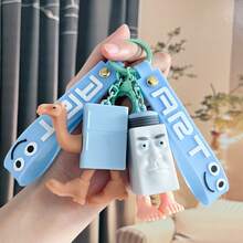 1pc Y2K Italian Brainrot Weird Creature Keychain, Abstract Animal Pendant, Novelty For Students, Bag Accessory Halloween Accessories Teachers Day Christmas Gift Ideas Bag Accessories Lanyards With Id Holder Car Accessories Bag Charms