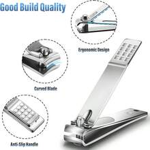 20 Pcs Stainless Steel Nail Clippers And Toenail Clippers For Men And Women Nail Clipper Set Fingernail Clipper Pack Nail Cutter For Toenail Finger Nails For Home Travel Bulk Use Silver