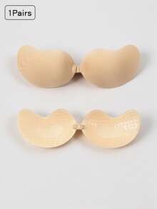 2 件装隐形无肩带聚拢文胸，低背露背文胸 - 适合搭配连衣裙、婚纱、日常穿着 - 彩色 - 查看 6