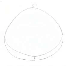 性感简约钻石镶嵌十字架腰链、身体链、夜店、沙滩服饰配饰