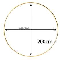 1 Set Elegant Round Balloon Arch Frame, Round Arch Backdrop Frame, Floral Balloon Arch Frame, Gold Metal Arch Backdrop, Excluding Balloons, No Power Connection Required, Assembly Needed, Suitable For Halloween, Autumn, Birthday, Christmas, Bridesmaid Gift, Party, Room Decor