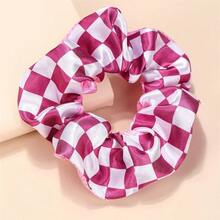 1个女士多色布艺弹力发圈，动漫风格马尾辫发圈 - 可爱大号发圈，完美生日礼物及日常使用，马尾辫发圈，发圈，橡皮筋，发绳，发圈，发绳，头饰，弹力带，美发家居饰品 - 彩色 - 查看 4