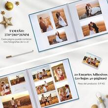 Magnetic Page Photo Albums - Blue 27x28cm - View 4