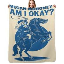 Megan Music Flannel Throw Blanket – Soft, Lightweight, All-Season Decorative Blanket For Couch Or Sofa With Vintage Pop Art Design, Machine Washable - Nhiều màu - Xem 2