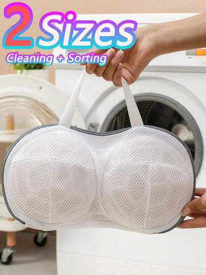 2Pcs Durable Bra Laundry Bag,Anti-Deformation Bra Lingerie Wash Bag,Mesh Washing Protector With Zipper Closure,Thickened Mesh Laundry Bag For Underwear, Ball-Shaped Washing Bag For Sensitive Items,Protects Bras During Wash To Prevent Deformation- Perfect Gift For New Moms & Travelers
